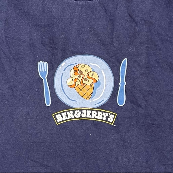 Ben & Jerry’s Ice Cream Waffle Cone T-Shirt Size Large - Picture 3 of 3